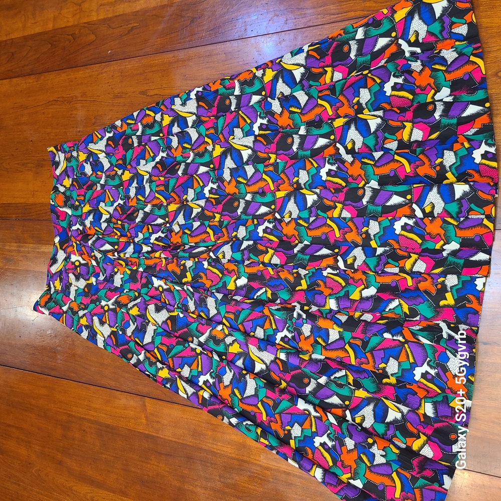 Vintage Claus Colorful Abstract Women's Skirt